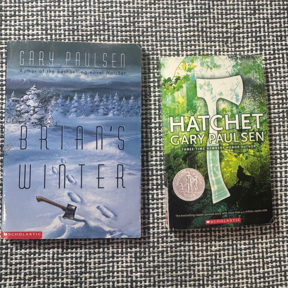 Gary Paulsen Hatchet & Brian's Winter Book Set Scholastic Paperbacks Survival YA